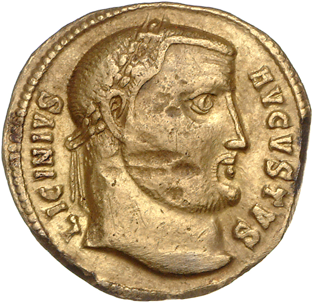 RIC VII Heraclea 10 Licinius obverse, Head of Licinius, laureate, right