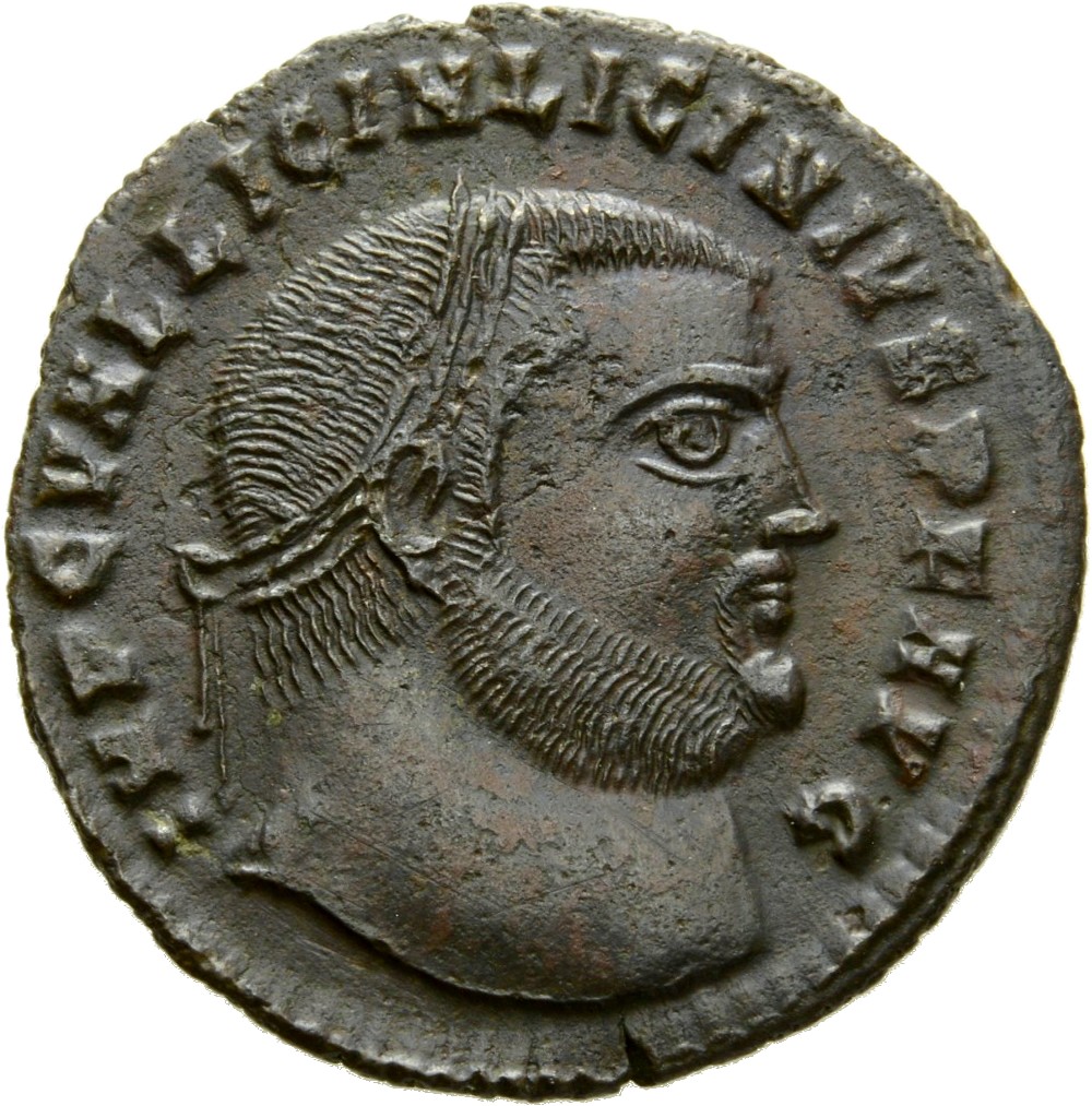 RIC VII Heraclea 12 Licinius obverse, Head of Licinius, laureate, right