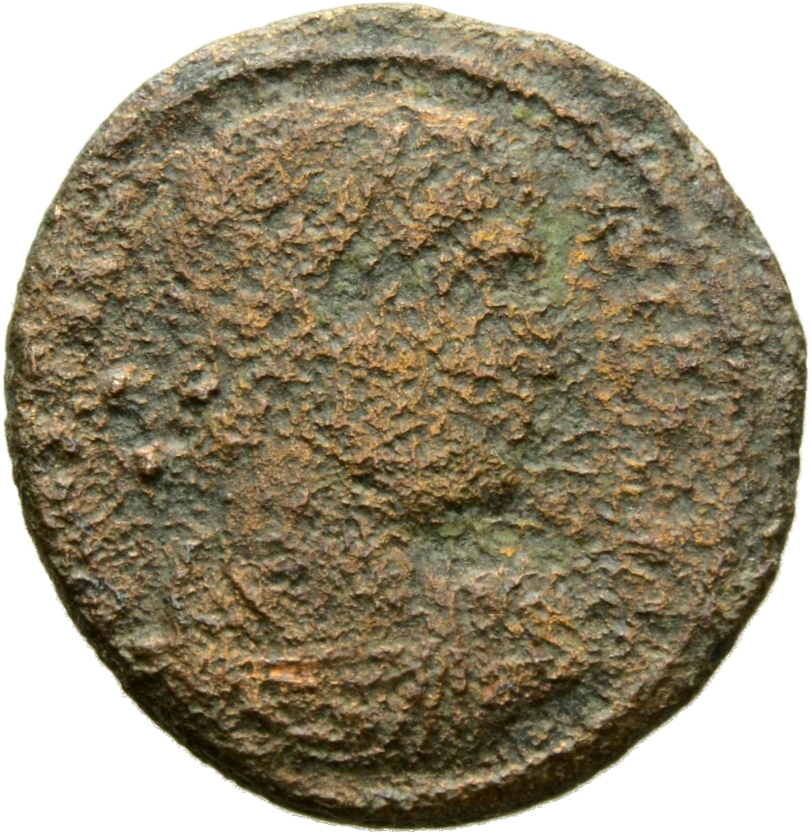 RIC VII Heraclea 121 Constantine I obverse, Bust of Constantine I, rosette-diademed, draped, cuirassed, right