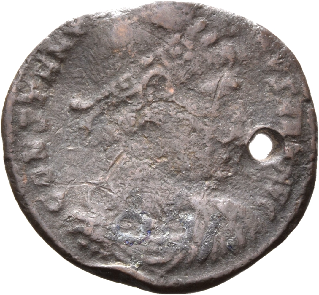 Constantine I obverse — Bust of Constantine I, rosette-diademed, draped, cuirassed, right