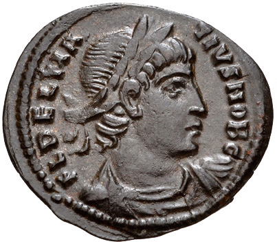 RIC VII Heraclea 142 Constantine I obverse — Bust of Dalmatius, laureate, draped, cuirassed, right