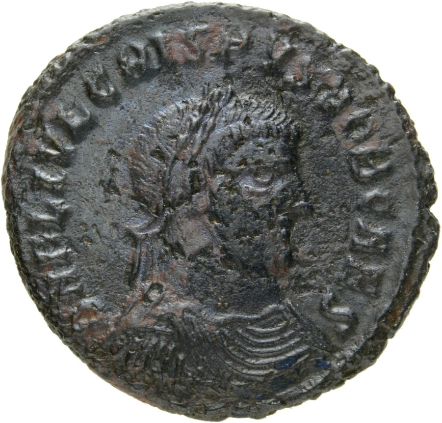 RIC VII Heraclea 53 Licinius obverse, Bust of Crispus, laureate, draped, cuirassed, right