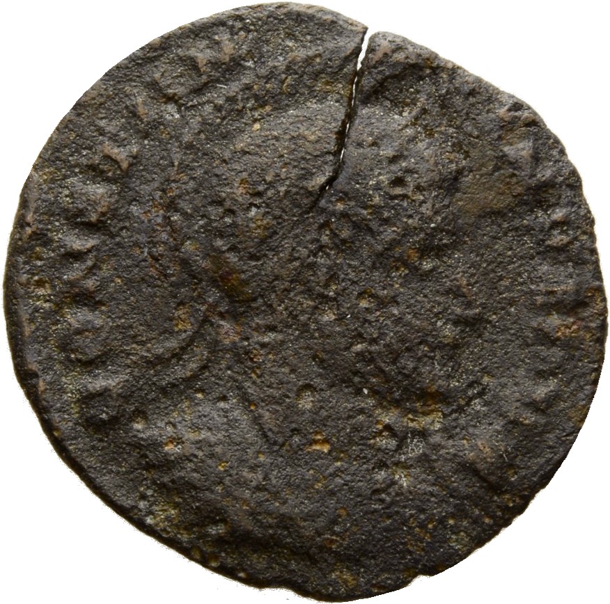RIC VII Londinium 185 Constantine I obverse, Bust of Constantine I, helmeted, cuirassed, right