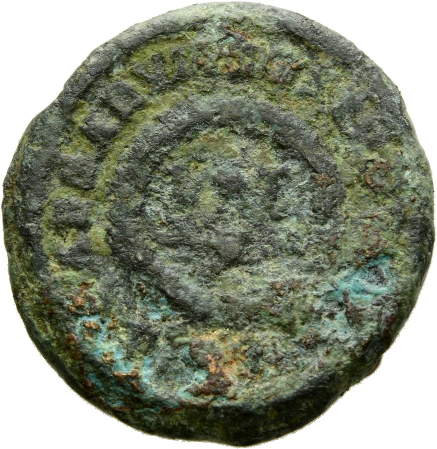 RIC VII Londinium 291 Constantine I reverse, VOT/X within laurel wreath