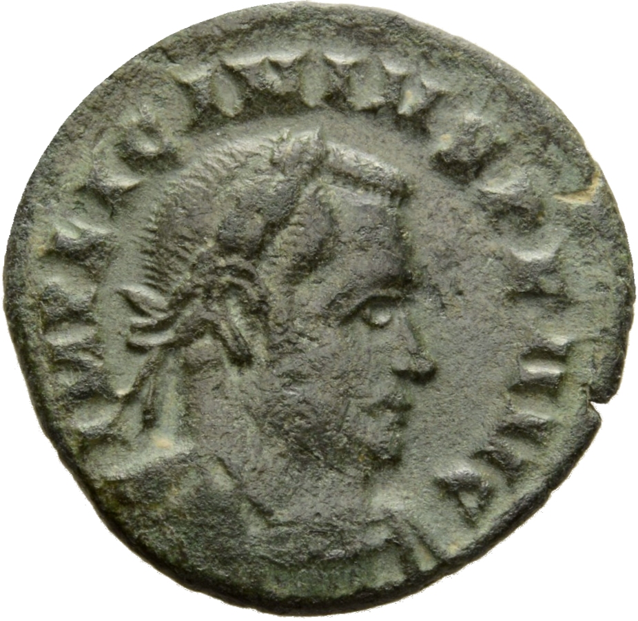 RIC VII Londinium 31 Constantine I obverse, Bust of Licinius, laureate, cuirassed, right