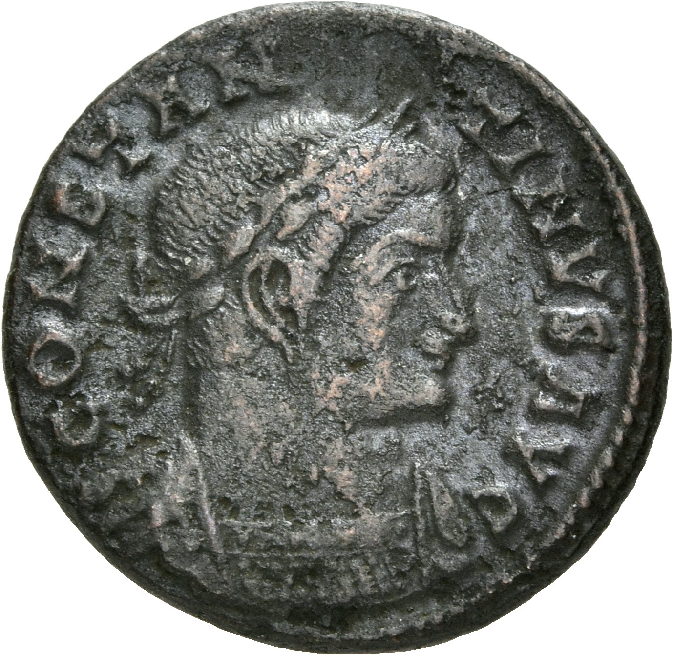 RIC VII Lugdunum 155 Constantine I obverse, Bust of Constantine I, laureate, cuirassed, right
