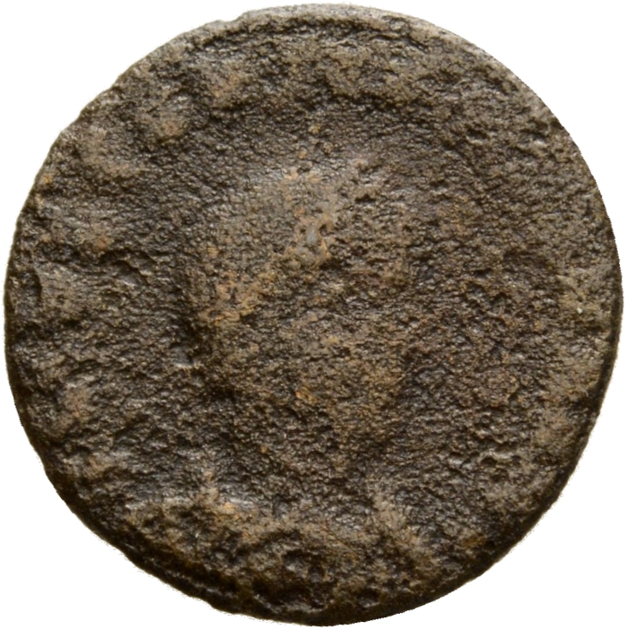 RIC VII Lugdunum 282 Constantine I obverse, Bust of Constantius II, laureate, cuirassed, right