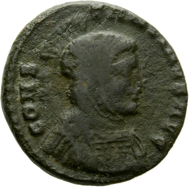 RIC VII Lugdunum 79 Constantine I obverse, Bust of Constantine I, wearing high crested helmet, cuirassed, right