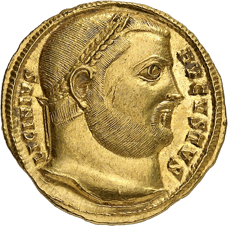 RIC VII Nicomedia 11 Licinius obverse, Head of Licinius, laureate, right