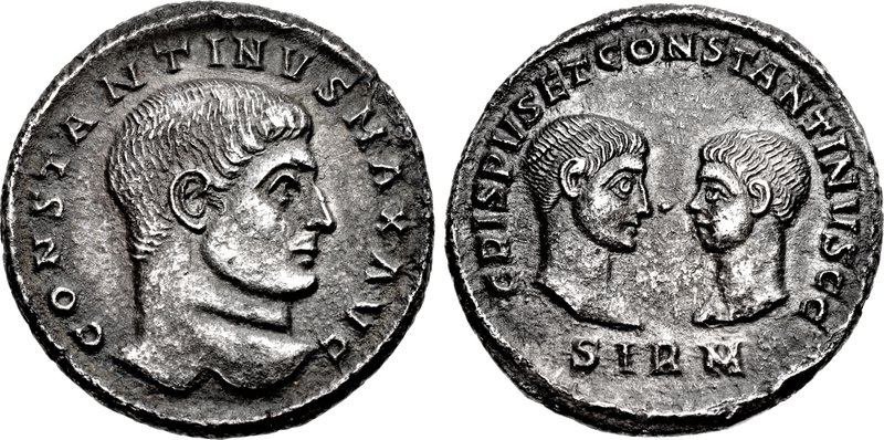 RIC VII Nicomedia 14 Licinius obverse — Head of Constantine I, laureate, right