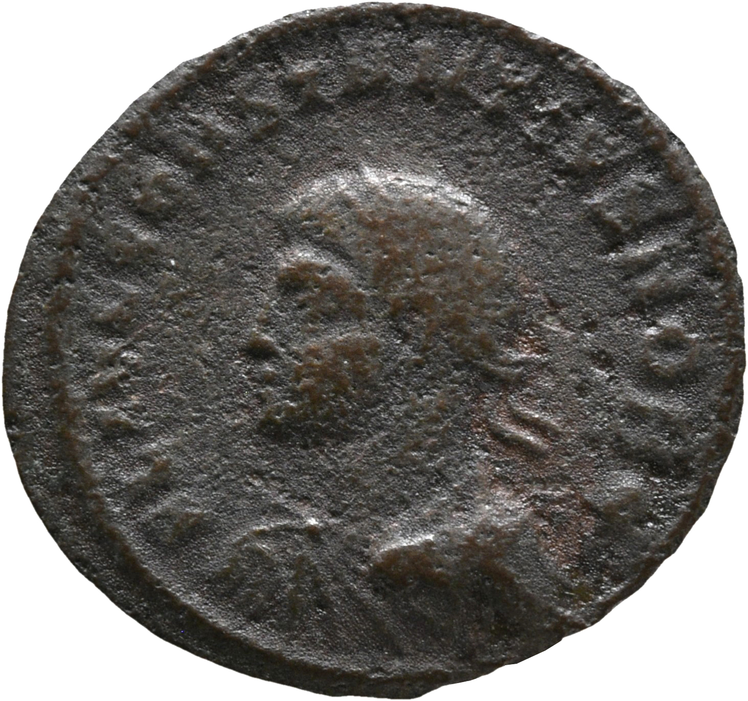RIC VII Nicomedia 158 Constantine I obverse, Bust of Constantius II, laureate, draped, cuirassed, left