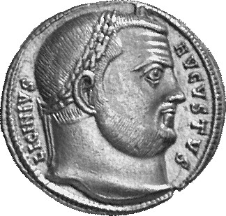 RIC VII Nicomedia 6 Licinius obverse, Head of Licinius, laureate, right