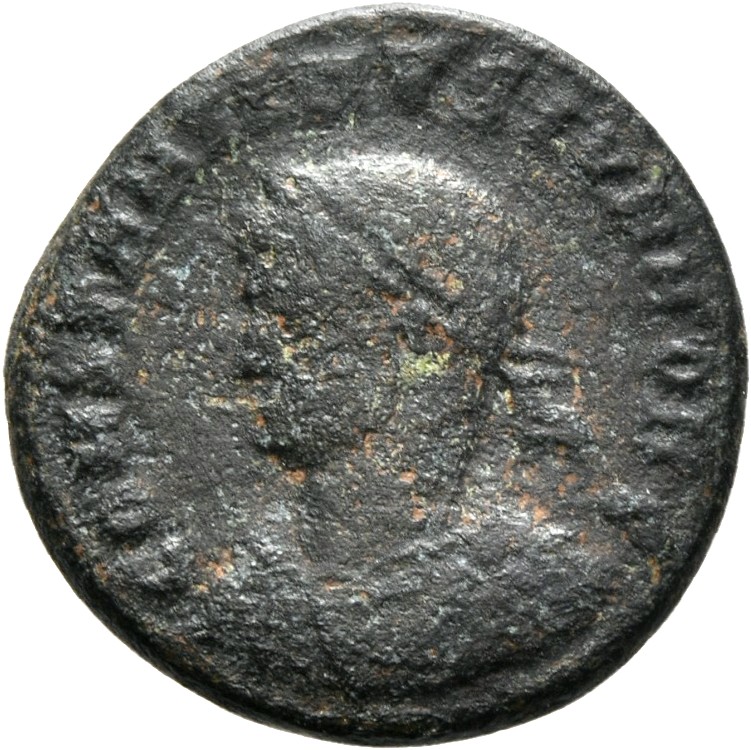 RIC VII Nicomedia 93 Constantine I obverse, Bust of Constantine II, laureate, draped, cuirassed, left