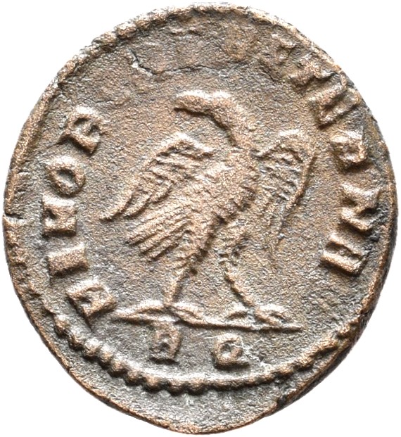 RIC VII Rome 110 Licinius reverse, Eagle, standing right, head left