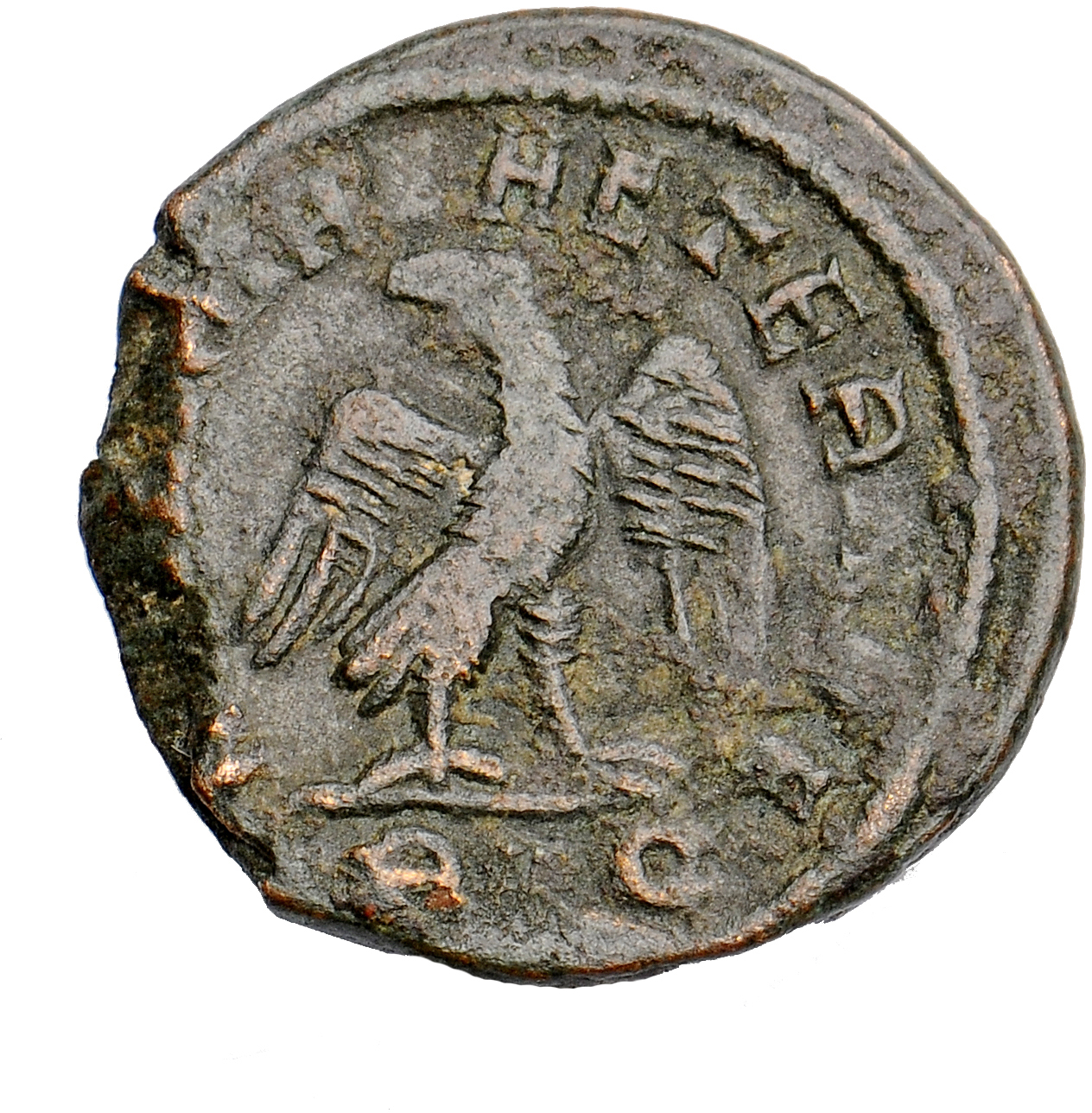 RIC VII Rome 114 Licinius reverse, Eagle, standing left, head right