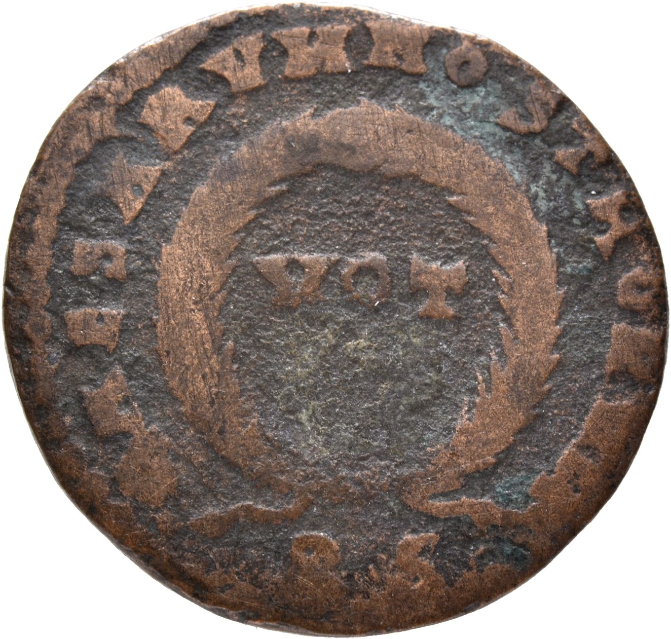 RIC VII Rome 236 Licinius reverse, VOT/V within a laurel wreath