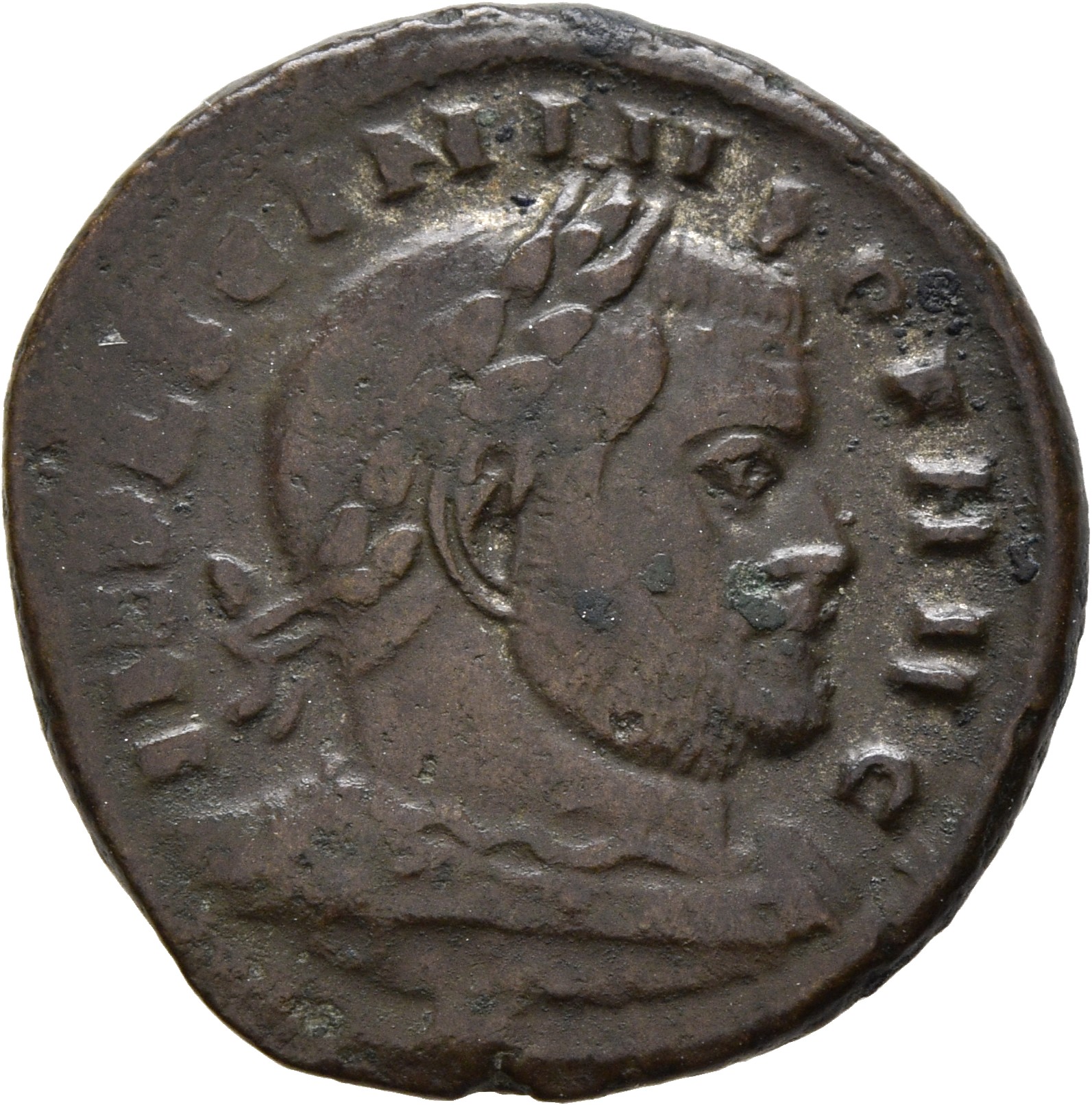RIC VII Rome 30 Licinius obverse, Bust of Licinius, laureate, cuirassed, right