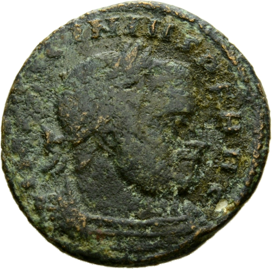 RIC VII Rome 36 Licinius obverse, Bust of Licinius, laureate, cuirassed, right