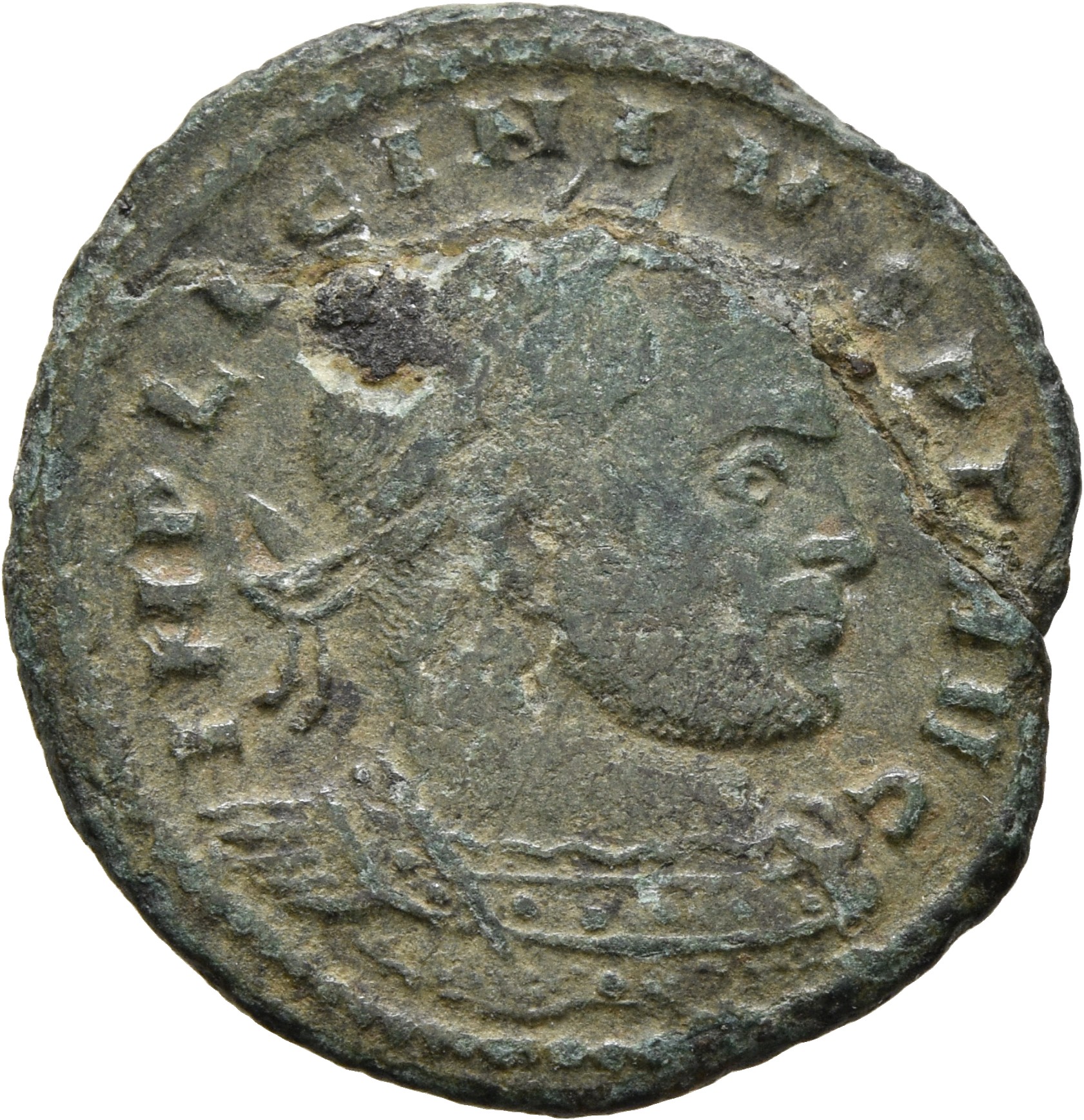 RIC VII Rome 4 Licinius obverse, Bust of Licinius, laureate, cuirassed, right
