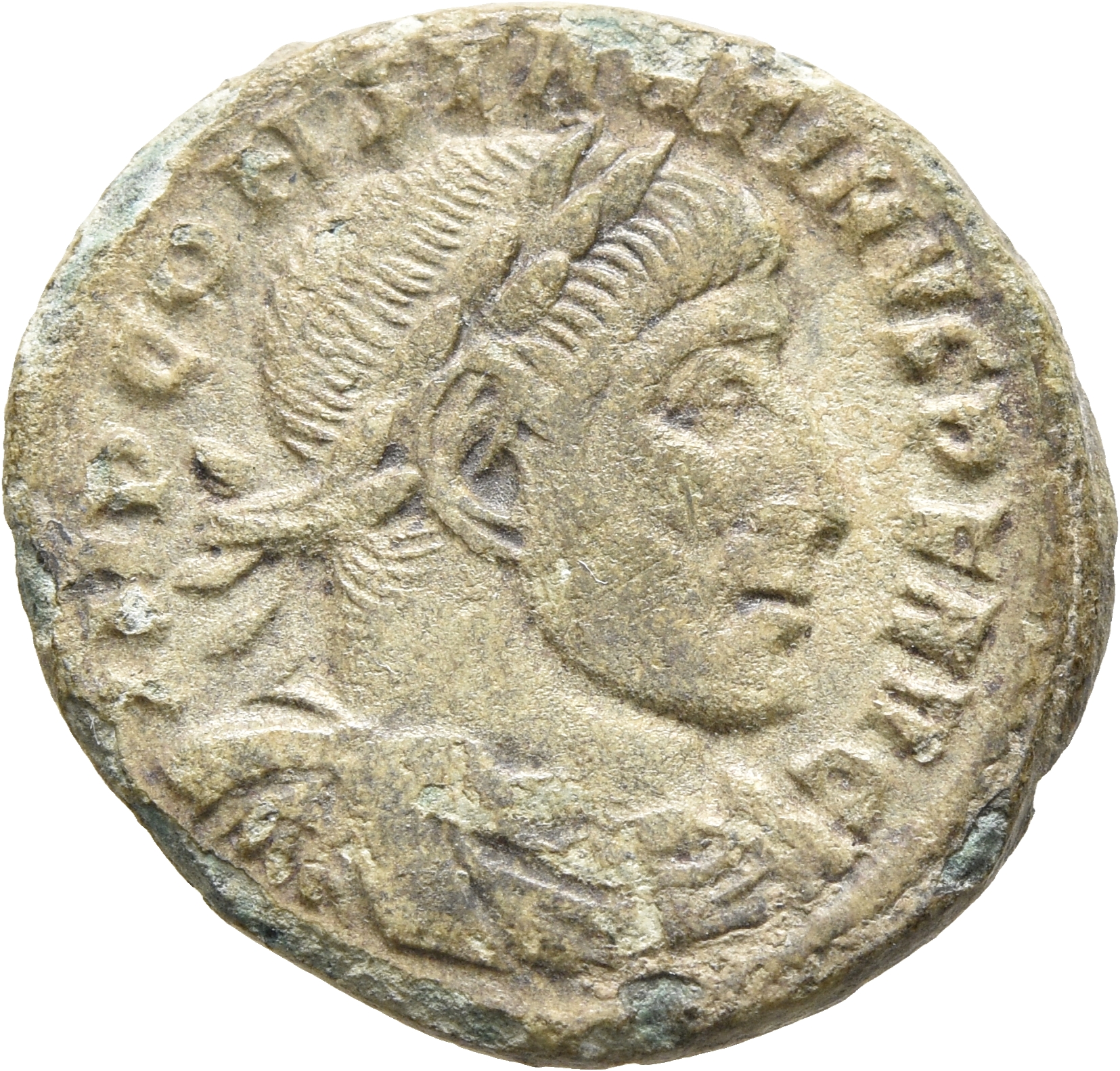 RIC VII Rome 57 Licinius obverse, Bust of Constantine I, laureate, draped, cuirassed, right