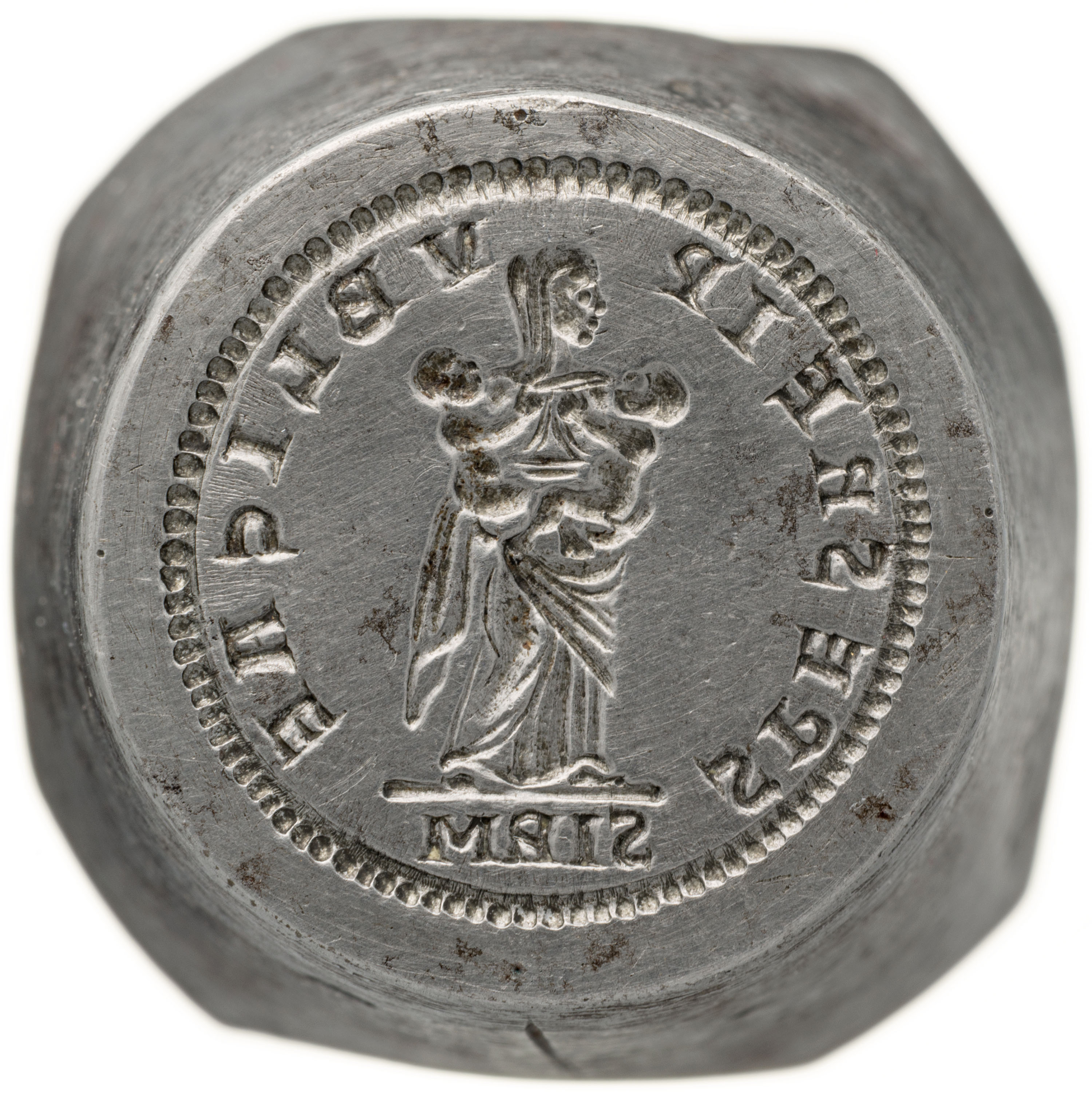 RIC VII Sirmium 61 Constantine I obverse — Bust of Fausta waved hair, mantled, right