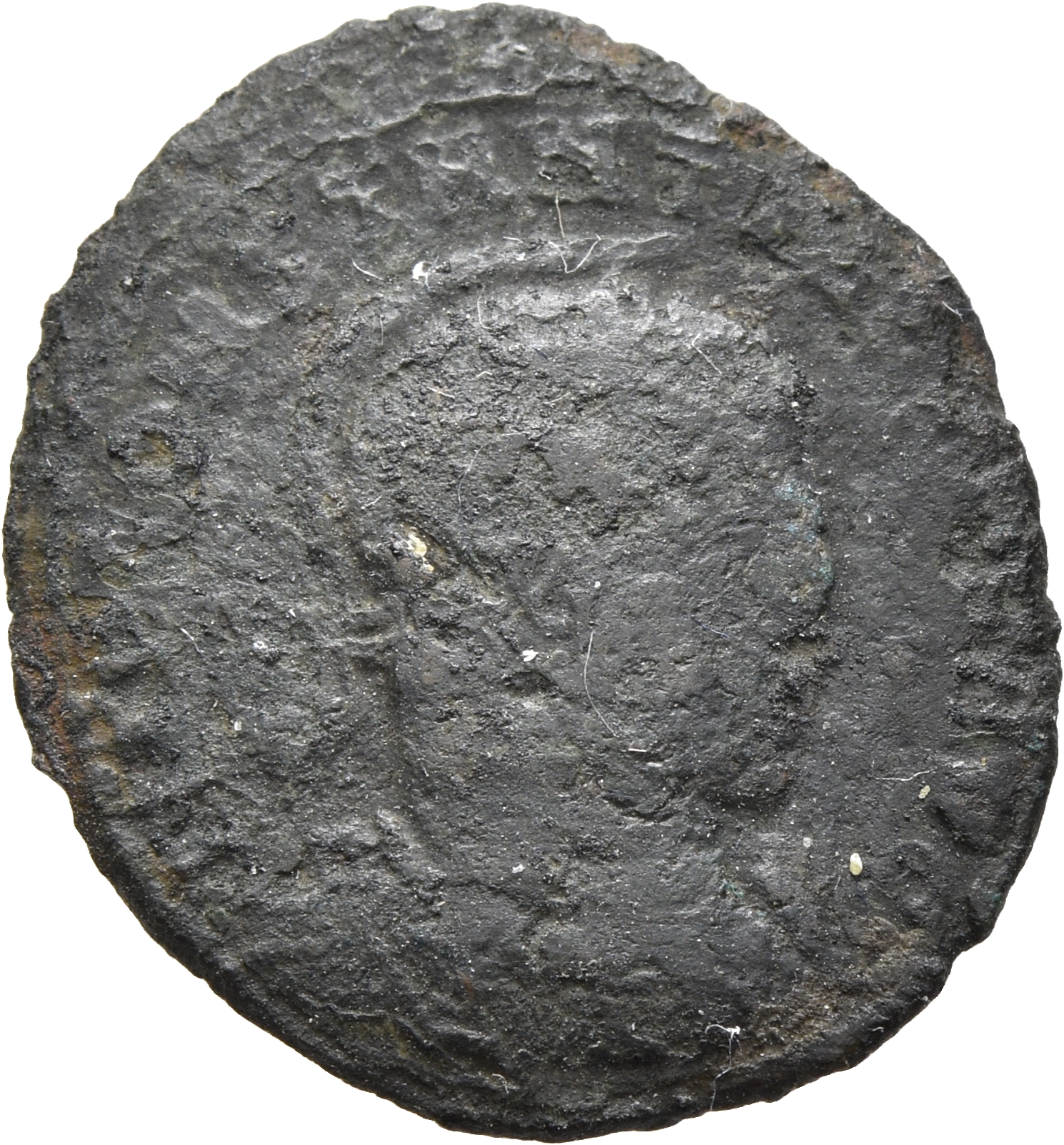 RIC VII Siscia 100 Constantine I obverse, Bust of Constantine I, laureate, helmeted, cuirassed, right