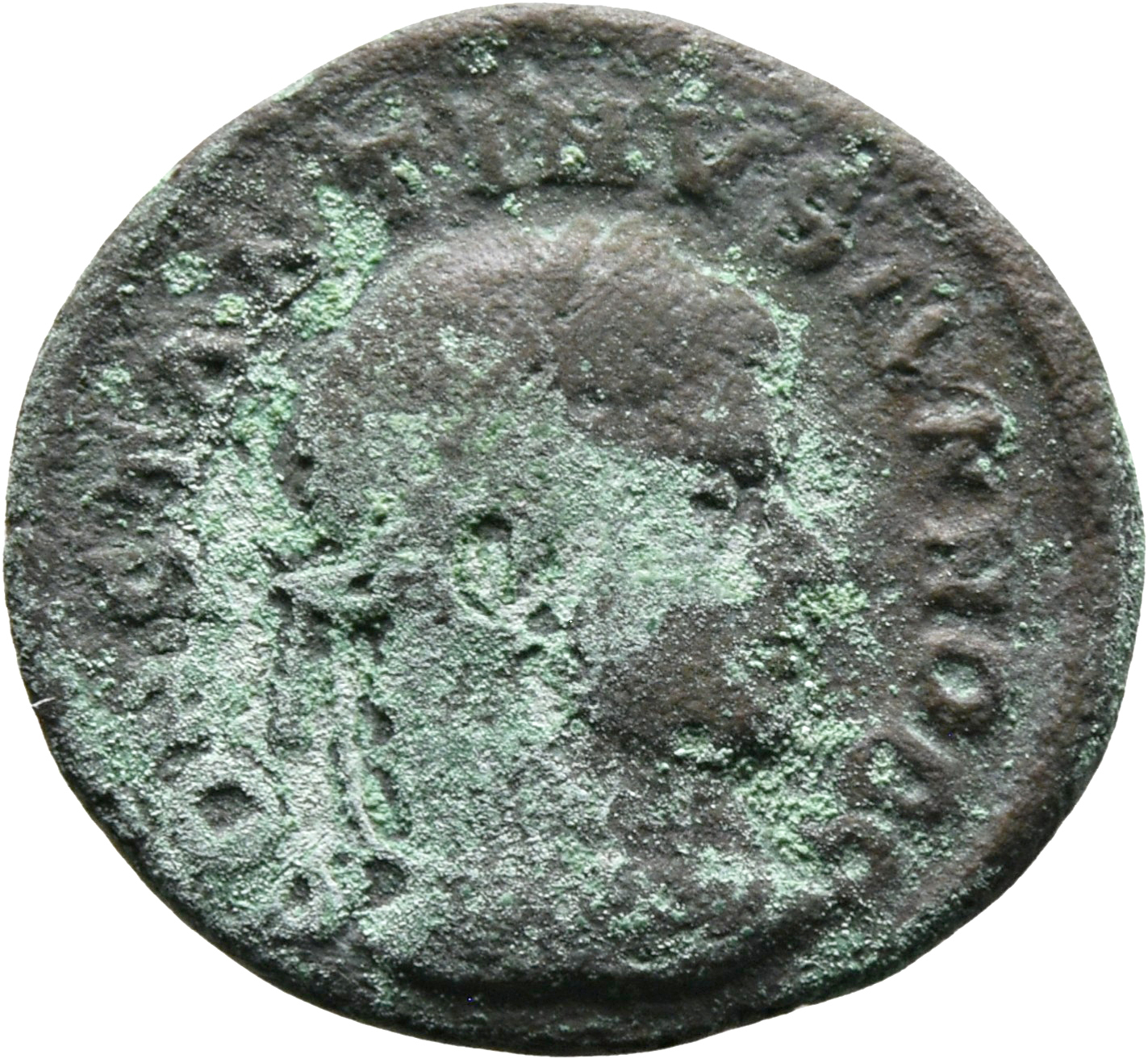 RIC VII Siscia 167 Constantine I obverse, Head of Constantine II, laureate, right