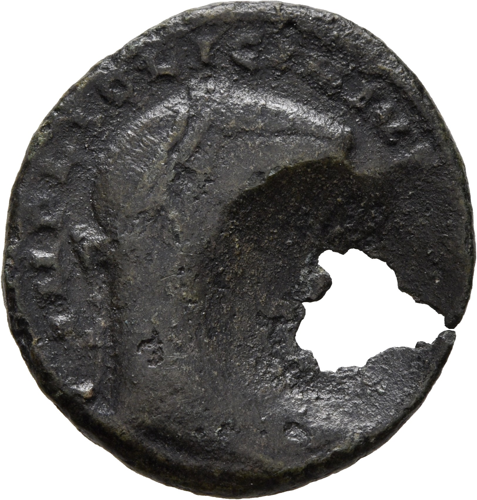 RIC VII Siscia 17 Licinius obverse, Head of Licinius, laureate, right