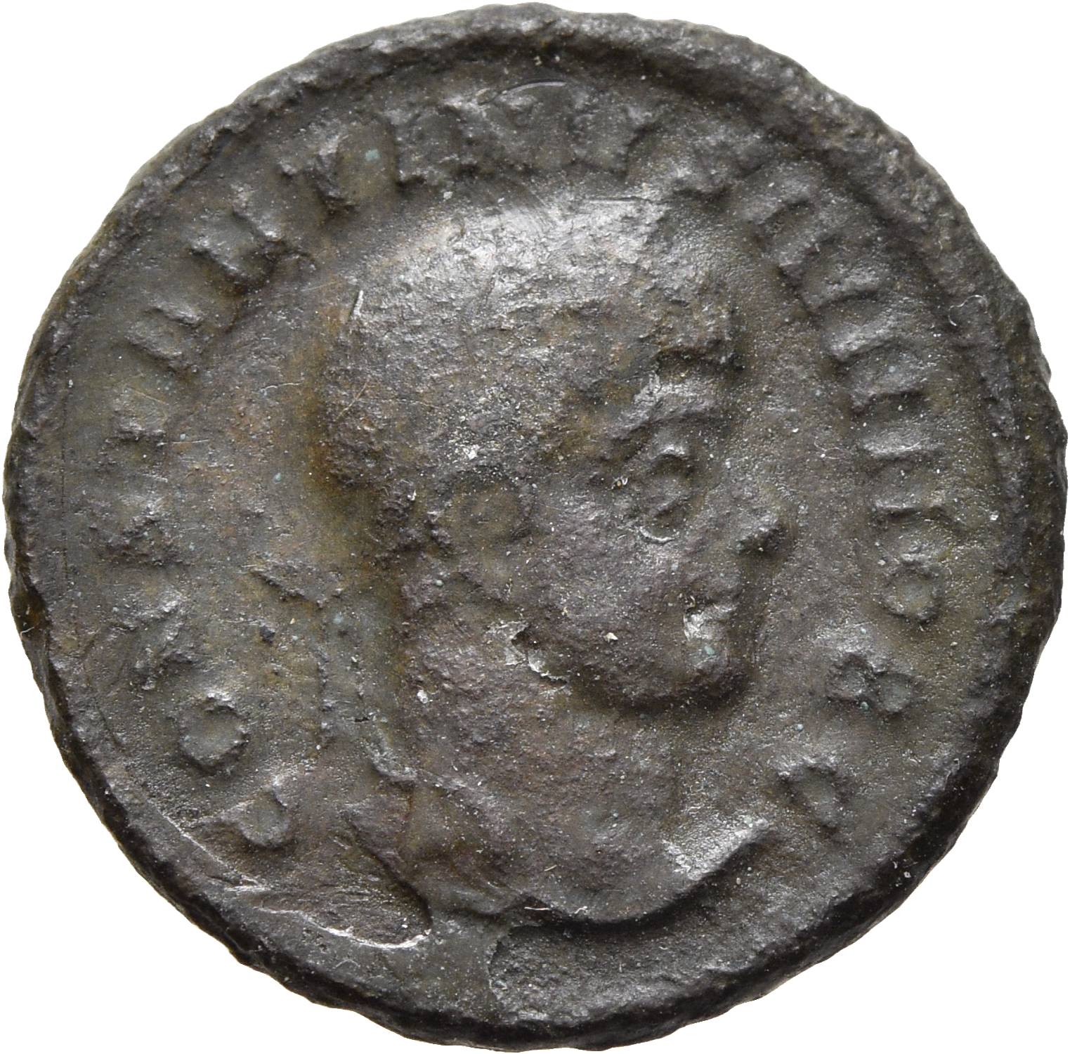 RIC VII Siscia 176 Constantine I obverse, Head of Constantine II, laureate, right