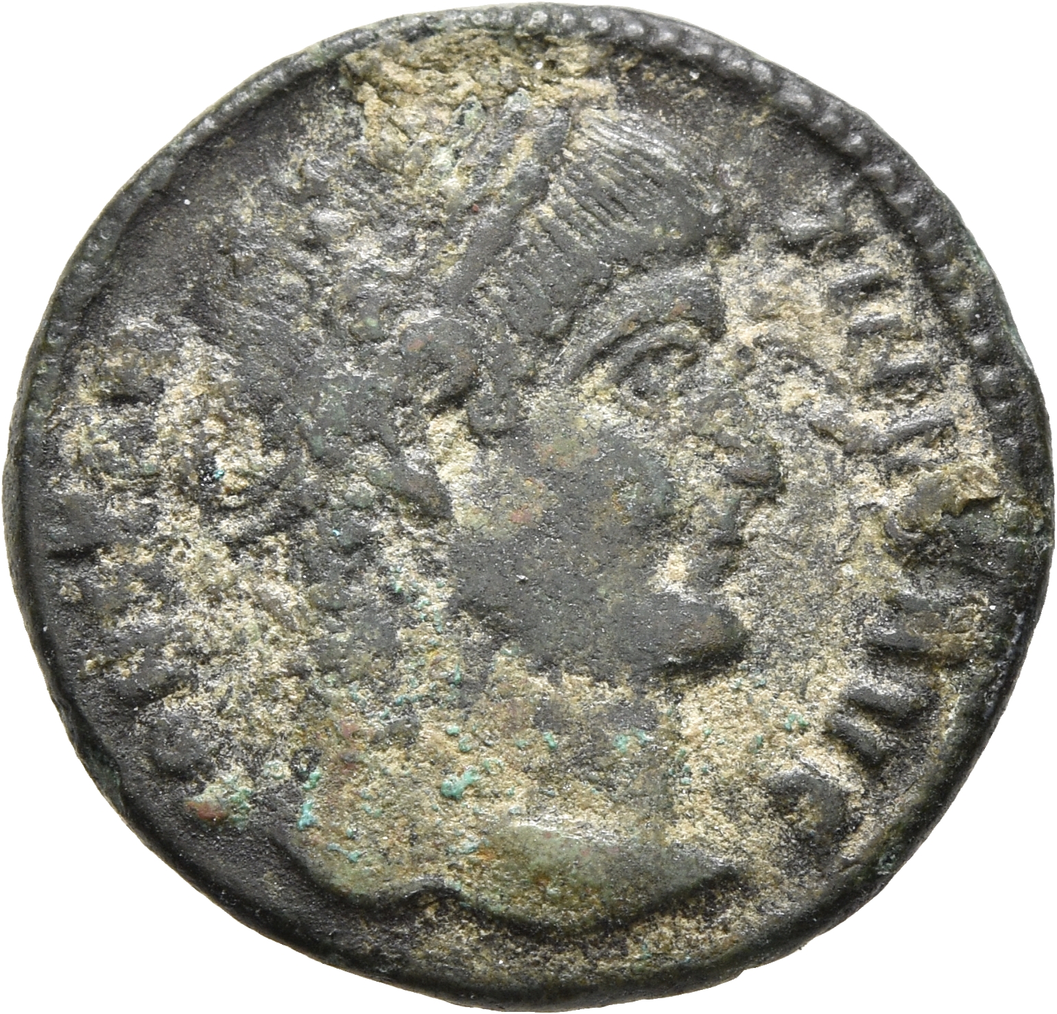 RIC VII Thessalonica 101 Constantine I obverse, Head of Constantine I, laureate, right