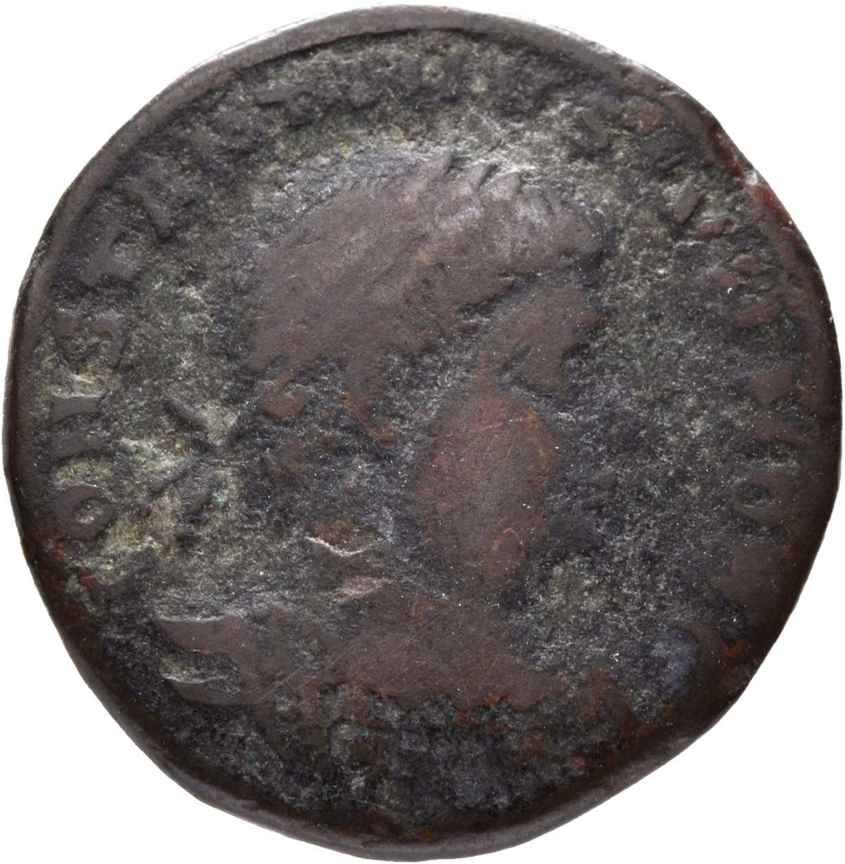 Constantine I obverse — Bust of Constantine II, laureate, cuirassed, right