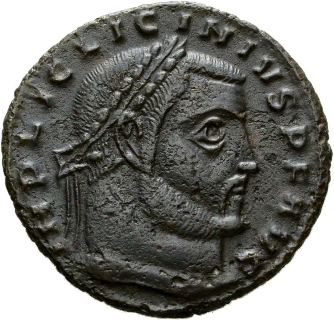 RIC VII Thessalonica 3 Licinius obverse, Head of Licinius, laureate, right