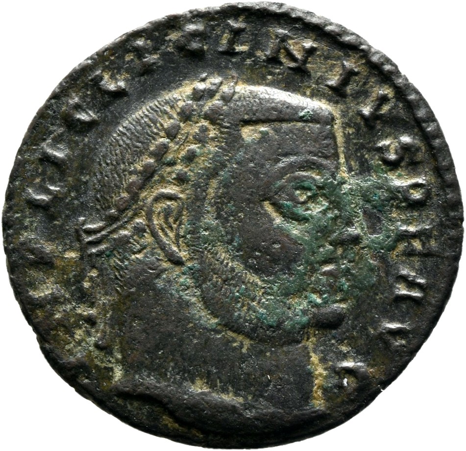 RIC VII Thessalonica 3 Licinius obverse, Head of Licinius, laureate, right