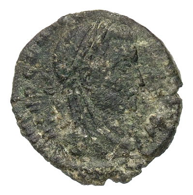 RIC VII Treveri 203 Constantine I obverse, Head of Claudius II Gothicus, veiled, laureate, right