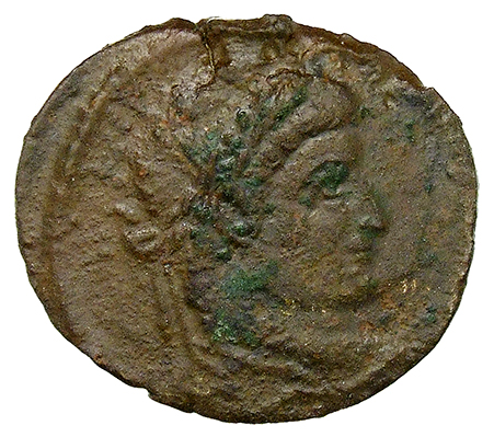 RIC VII Treveri 485 Constantine I obverse, Head of Constantine I, laureate, right