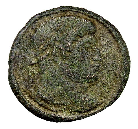 RIC VII Treveri 485 Constantine I obverse, Head of Constantine I, laureate, right