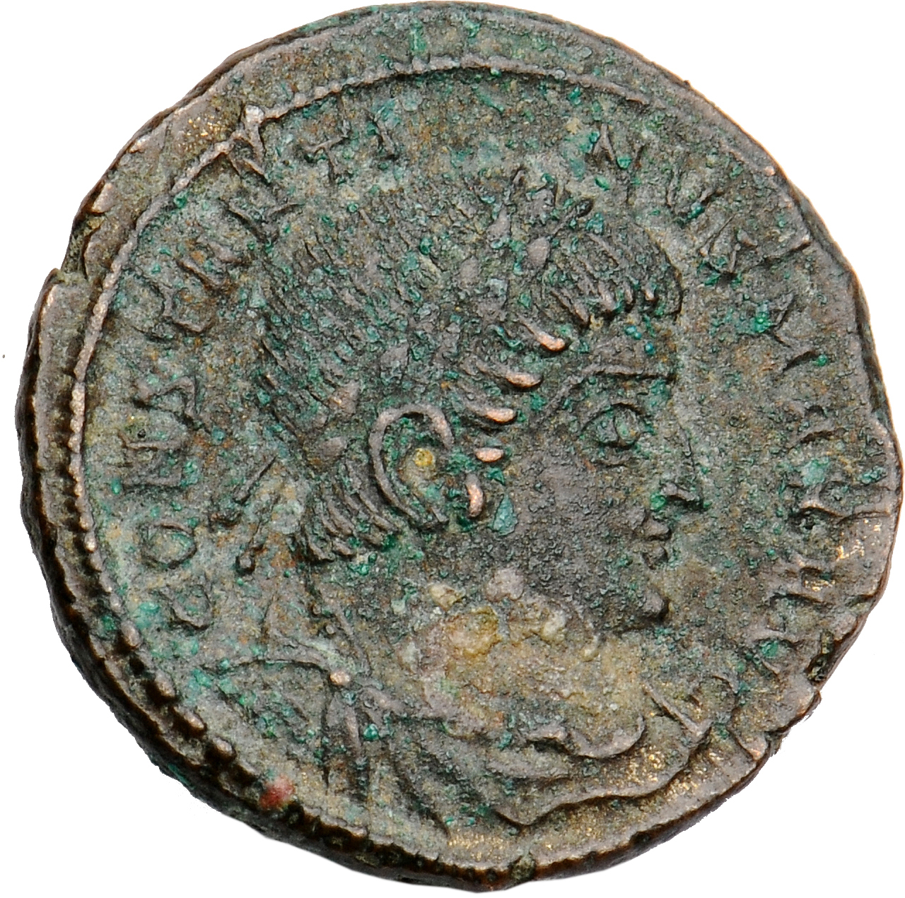 RIC VII Treveri 538 Constantine I obverse, Bust of Constantine I, laureate, draped, cuirassed, right