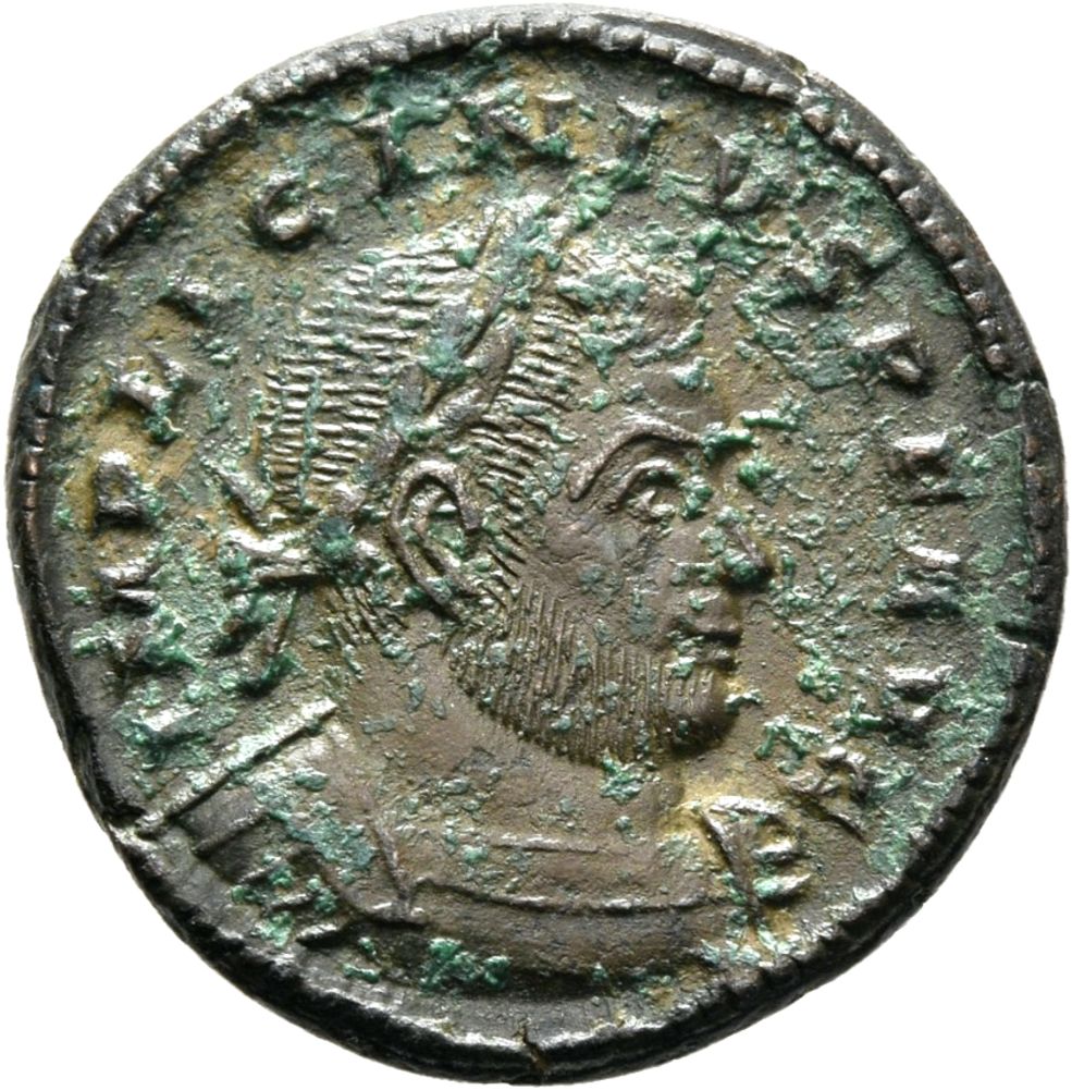 RIC VII Treveri 57 Constantine I obverse, Bust of Licinius, laureate, draped, cuirassed, right