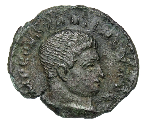 RIC VII Treveri 61 Constantine I obverse, Head of Constantine I, right