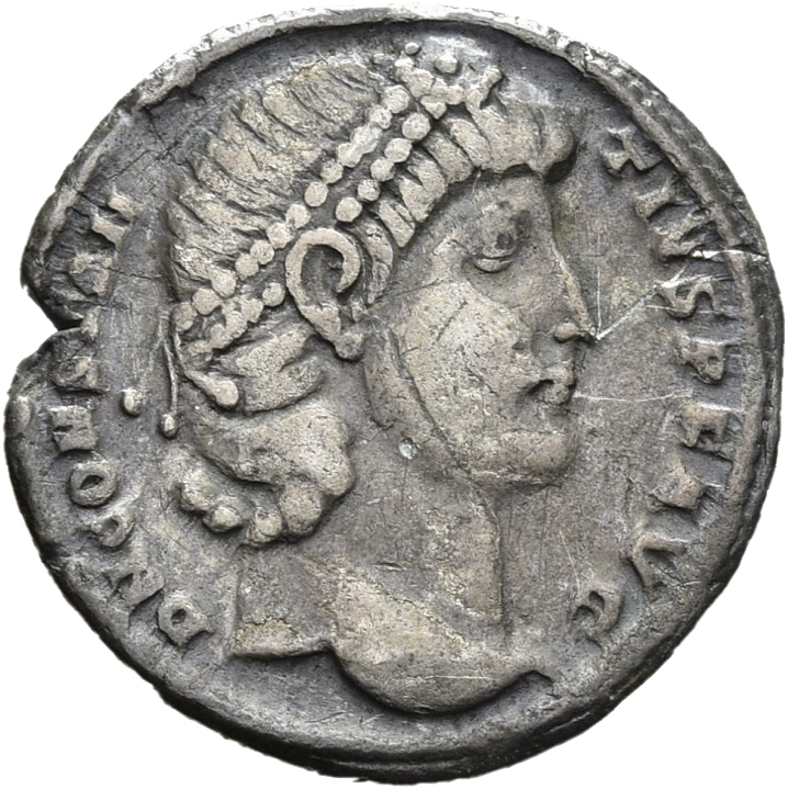 RIC VIII Antioch 106 Constantius II obverse, Head of Constantius II, pearl-diademed, right