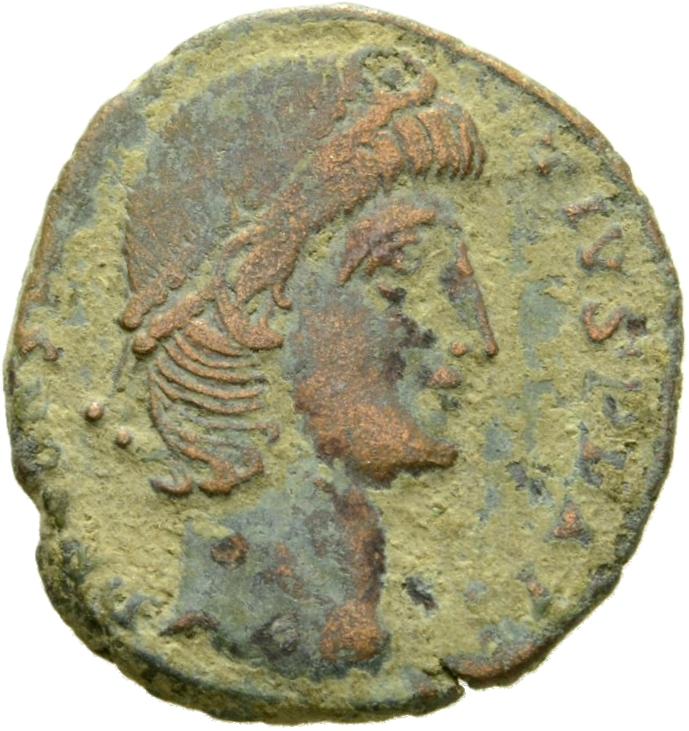 RIC VIII Antioch 113 Constantius II obverse, Head of Constantius II, pearl-diademed, right