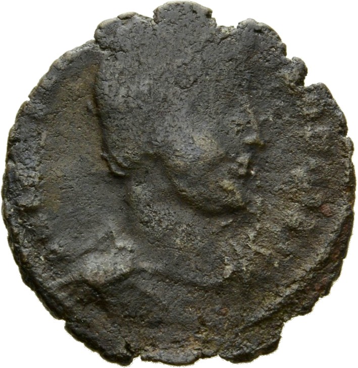 RIC VIII Antioch 156 Constantius II obverse, Bust of Constantius Gallus, bareheaded, draped, cuirassed, right