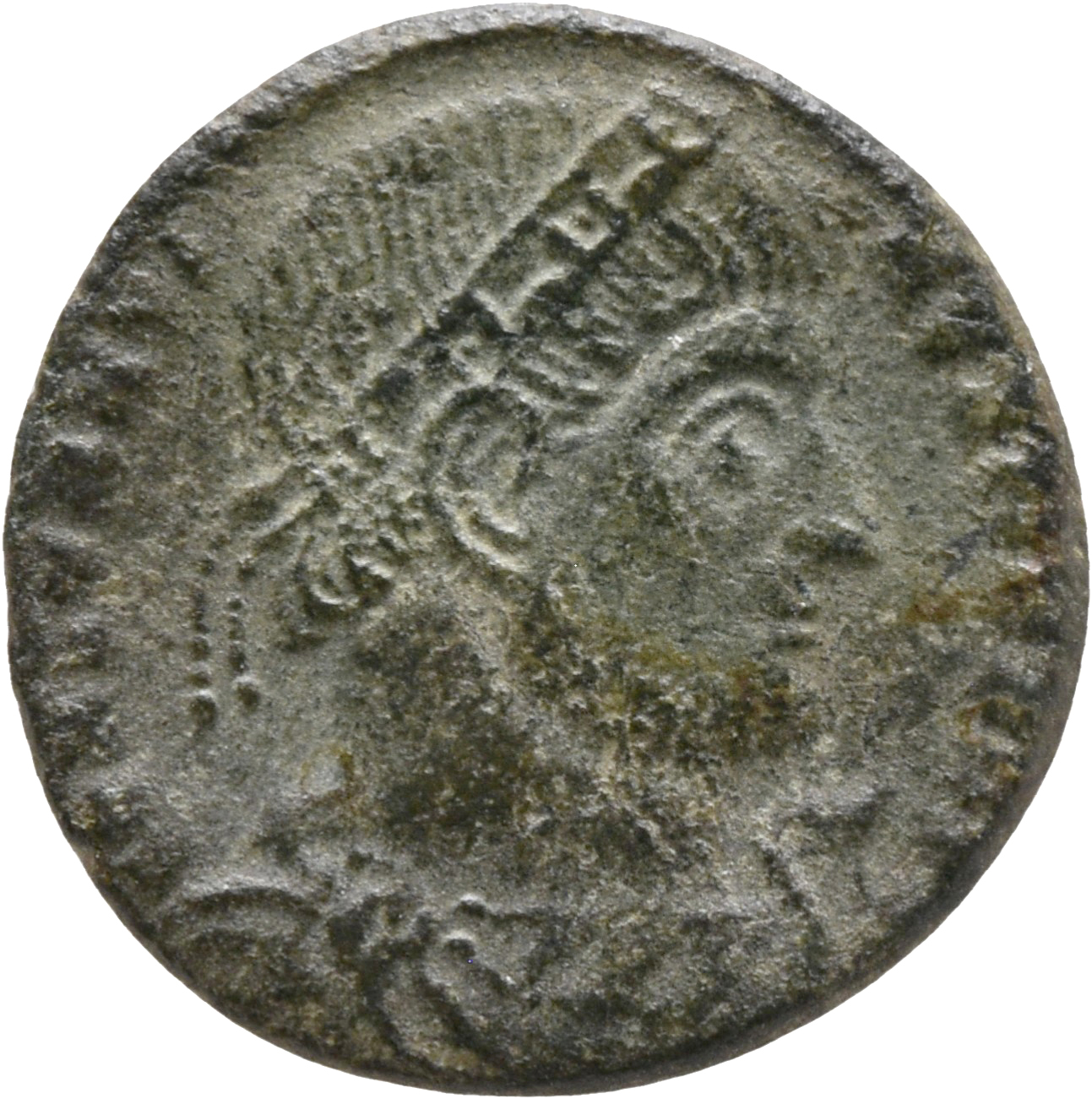 RIC VIII Aquileia 11 Constantine II obverse — Bust of Constantine II, laureate, cuirassed, right
