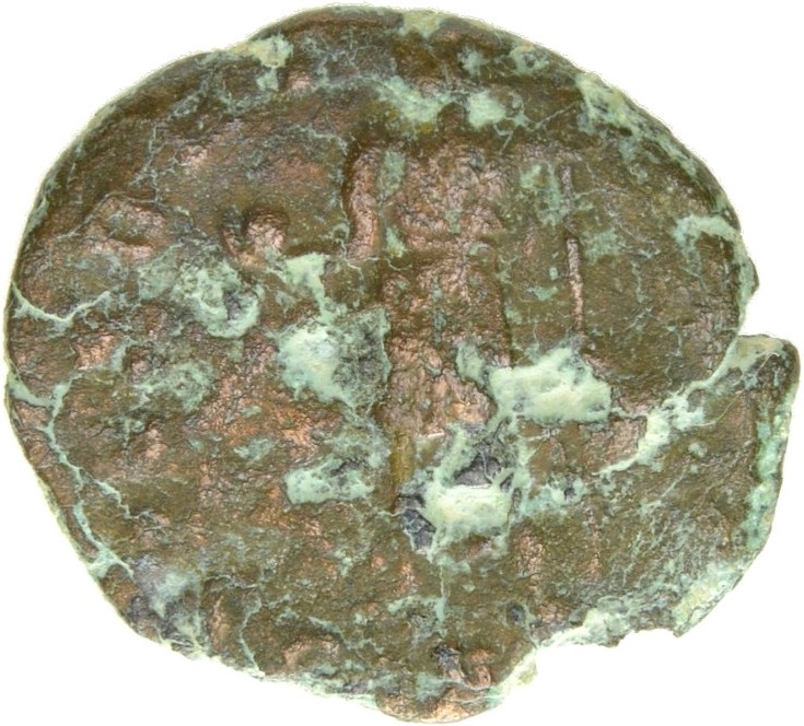 RIC VIII Arelate 277 Constantius II reverse, Constantius II, helmeted, draped, cuirassed, standing right, holding globe in...
