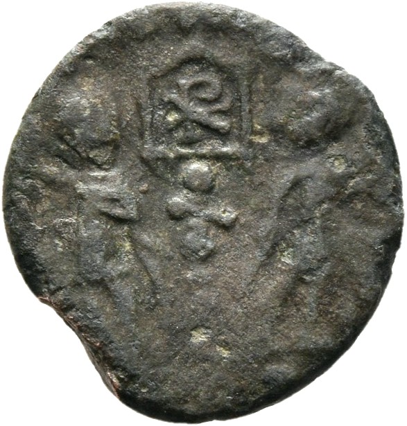 RIC VIII Constantinople 116 Constantius II reverse, Soldier, helmeted, draped, cuirassed, advancing left, spearing fallen ...