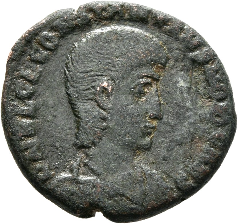 RIC VIII Constantinople 117 Constantius II obverse, Bust of Constantius Gallus, bareheaded, draped, cuirassed, right