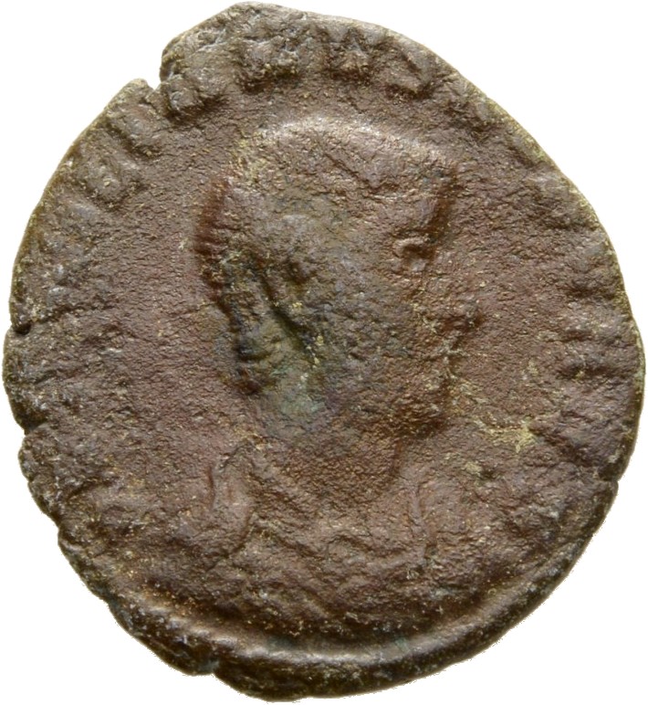 RIC VIII Constantinople 152 Constantius II obverse, Bust of Julian, bareheaded, draped, cuirassed, right
