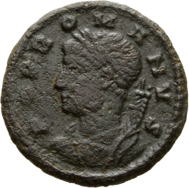 RIC VIII Constantinople 21 Constantine I obverse, Bust of the Genius of the People of Rome, laureate, draped, left, holdin...