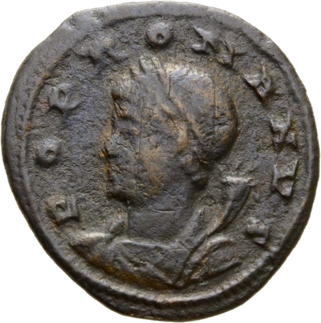 RIC VIII Constantinople 22 Constantine I obverse, Bust of the Genius of the People of Rome, laureate, draped, left, holdin...