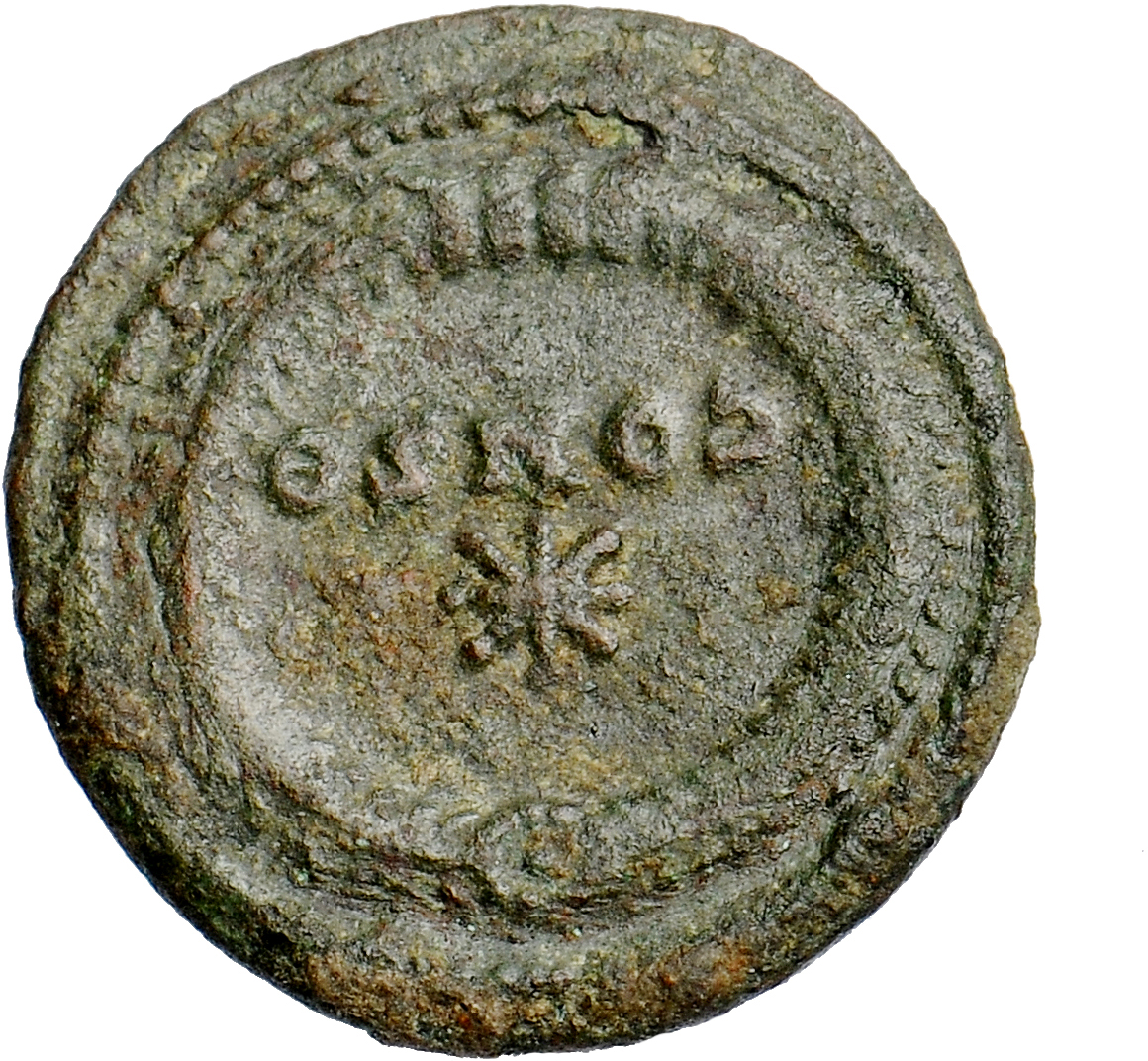Constantine I reverse — Star within a wreath